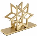 Napkin holder Star, aluminium, golden, 10x15.2x5cm
