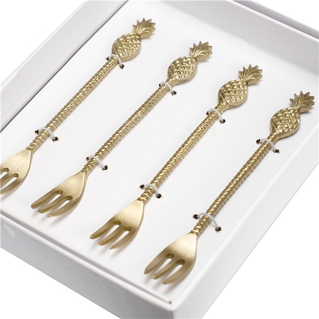 Kahvlikomplekt  x4 Pineapple, 14x1.9x0.63cm