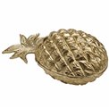 Декоративная шкатулка Pineapple, алюминий, золотого цвета, 8.8x19x10cm
