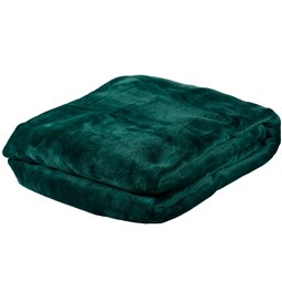 Throw Uni, green, 180x230cm
