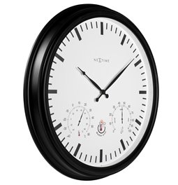 Wall clock/weather station Sunflower, D50cm