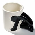 Кружка белая/черная, керамика, 10x8x9cm, 300ml