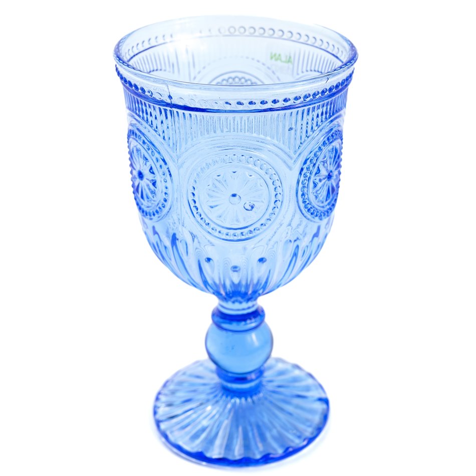 Red wine glass Santolea with sun flower, 9x17cm, 300ml