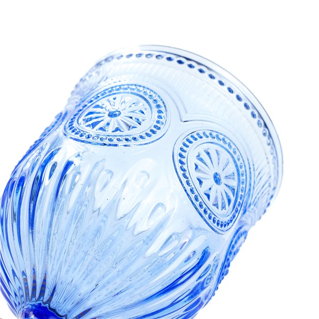 Red wine glass Santolea with sun flower, 9x17cm, 300ml