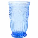 tumbler glass Santolea with sun flower, 8x13cm, 350ml
