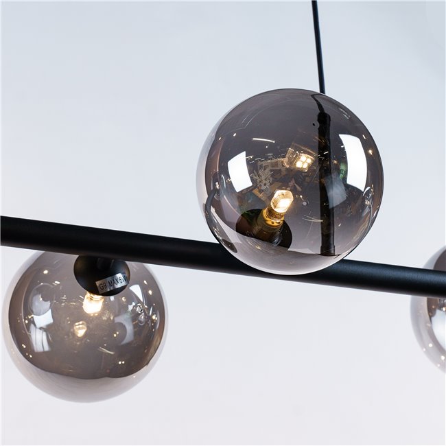 Ceiling lamp Rade II, smoke, L110x35xH50cm, G9x6 