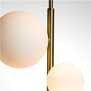 Ceiling lamp Rados white, brass,28x120cm, G9 LED x7, MAX5W