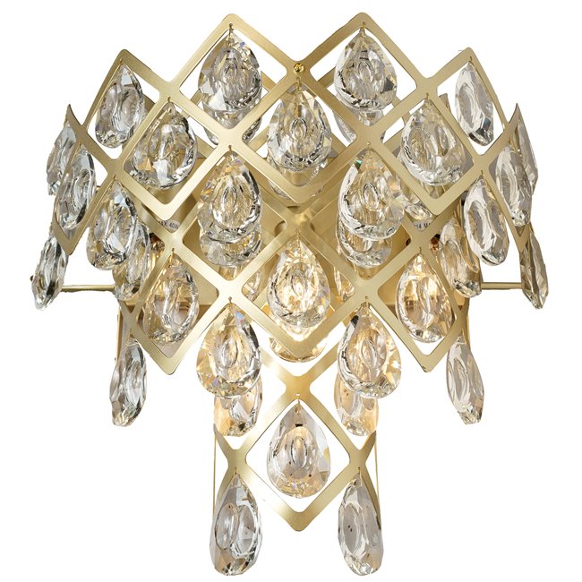 Wall lamp Roda gold, 42x21xH30cm, E14x2, MAX5W