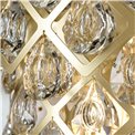 Wall lamp Roda gold, 42x21xH30cm, E14x2, MAX5W