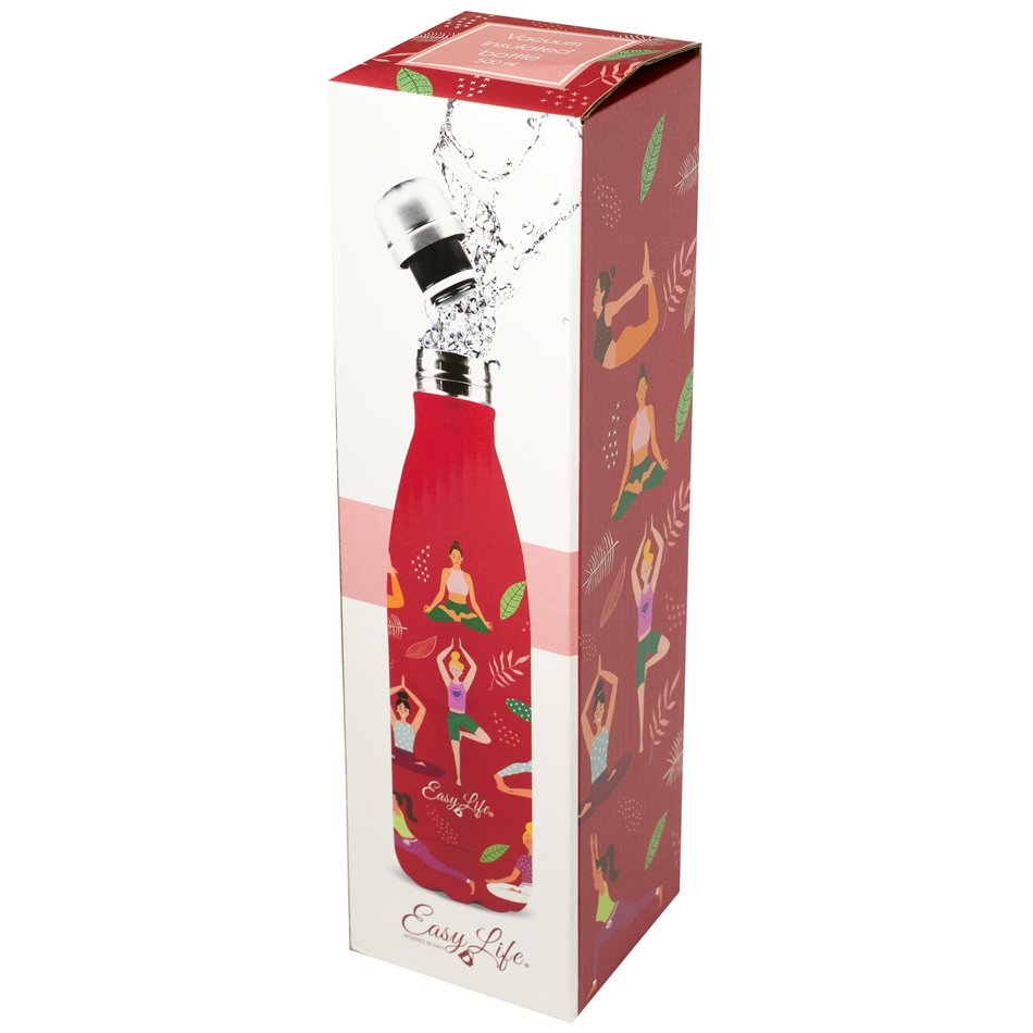 Veepudel Yoga, 500ml, H27x7x7cm