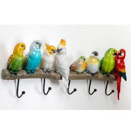 Coat rack Exotic birds, 24x54x6.5cm