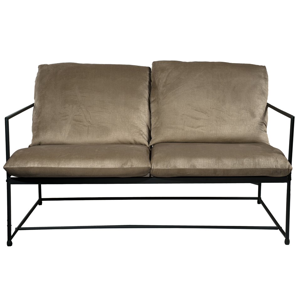 Armchair Oltenita 2 seat, grey, H80x130x75