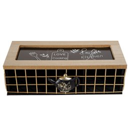 Tea Box Love cooking, 24x10x7cm 
