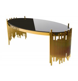 Кофейный столик Emona, цвет золото, 125x65x51см 