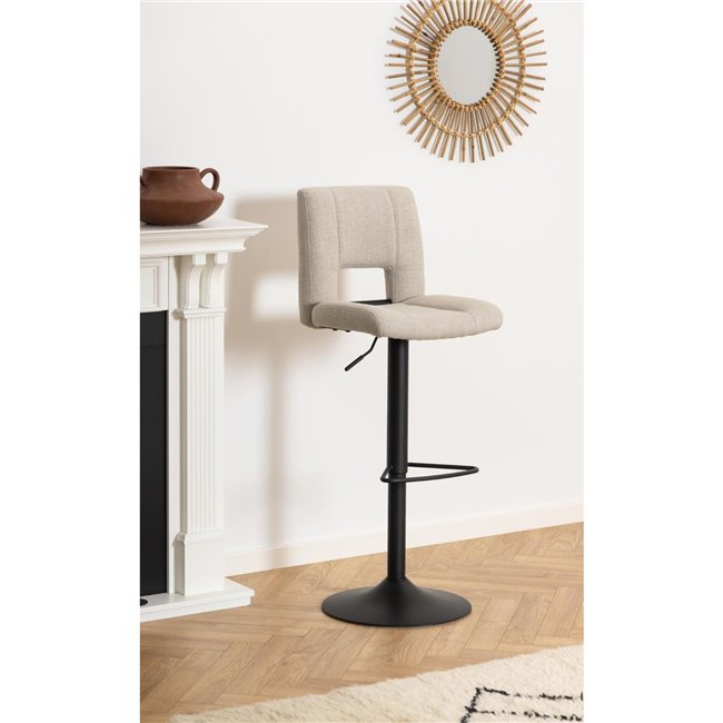 Bar stool Asylva, beige Basel 24,  H115cm
