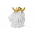 Plant pot White Lion, golden, H39.5x30.5x28.5cm