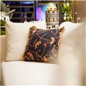 Decorative pillow Tiger Chain Black, 45x45cm
