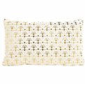 Decorative pillow Velvet, ivory, 30x50cm