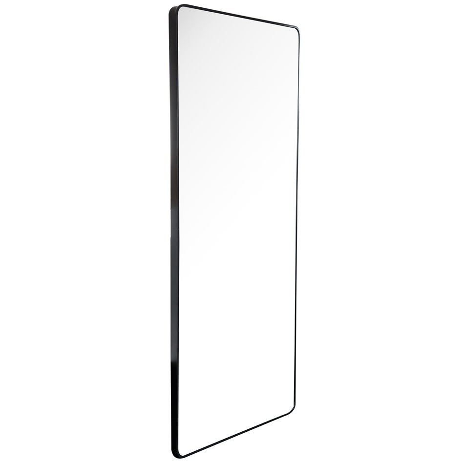 Mirror Idena, black, 140x60x3.5cm