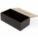 Tissue box Modern, charcoal, 25x13x9cm