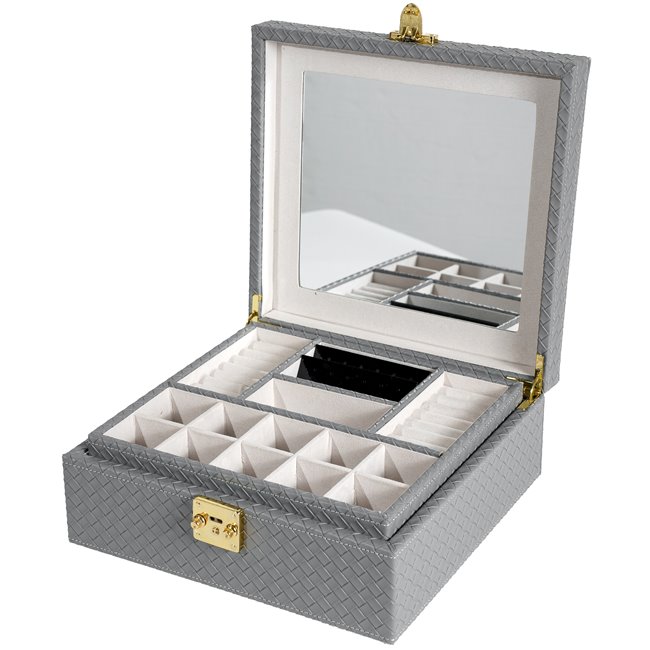 Jewellery box Hamilton GRY, 28x26x10.5cm