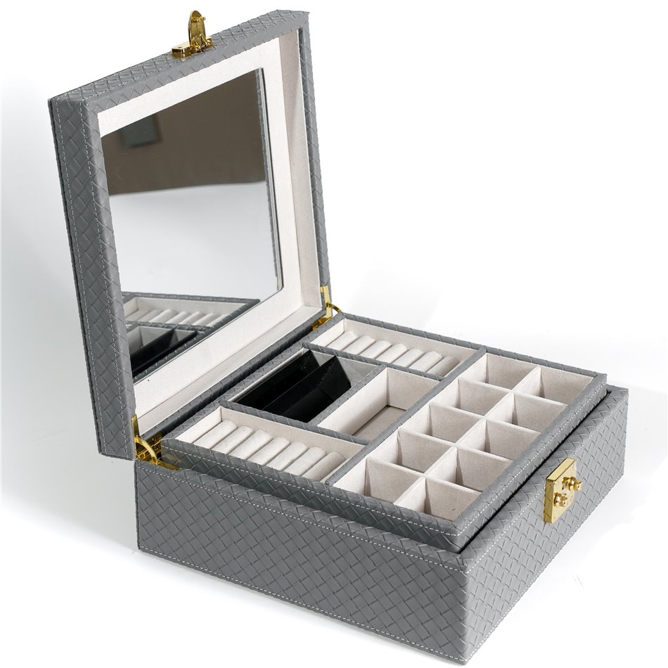 Jewellery box Hamilton GRY, 28x26x10.5cm