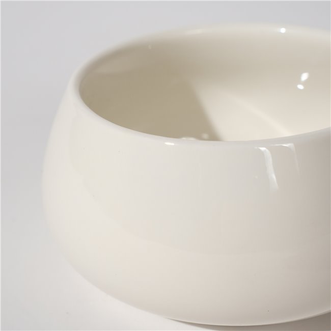 Bowl Nora, white, H5.4 D10cm