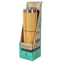 Mill electric, bamboo, H20.5 D5.8cm