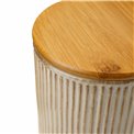 Storage canister Marony L, beige, H21cm, D13cm