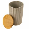 Storage canister Marony L, beige, H21cm, D13cm
