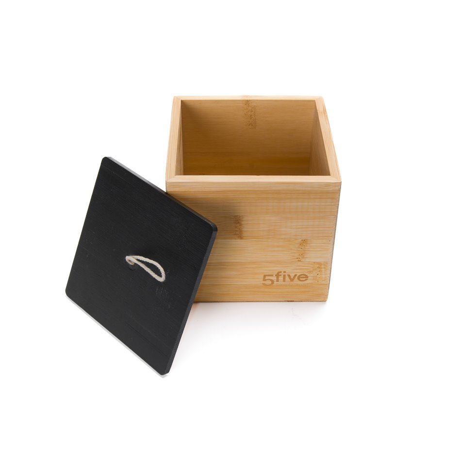 Бамбуковый ящик для хранения L, H12.5x12.5x12.7см