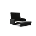 Sofa bed Elaine, Poco 10, black, H75x155x105cm