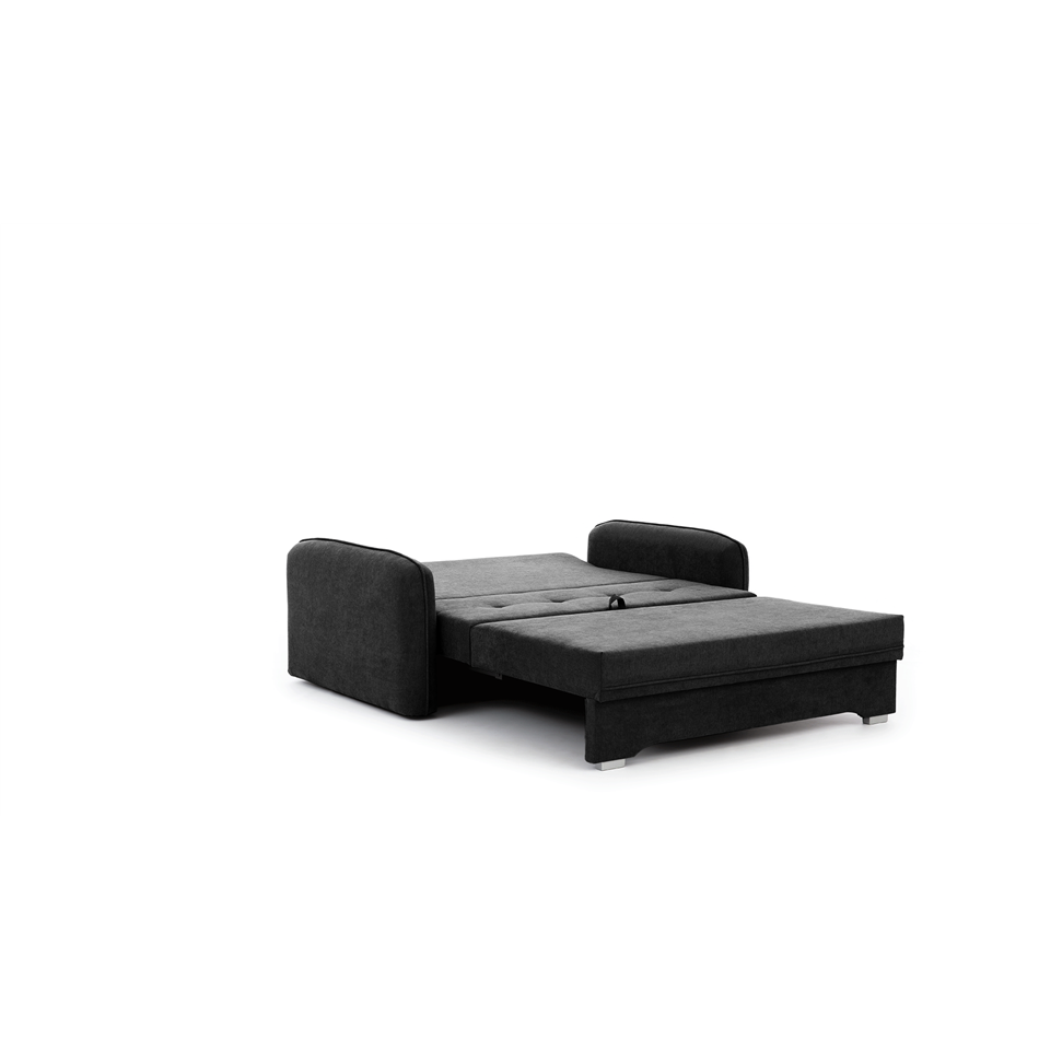 Sofa bed Elaine, Poco 10, black, H75x155x105cm