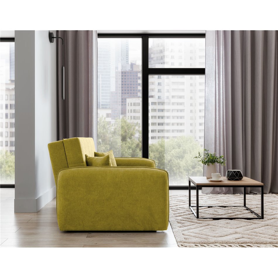Sofa bed Elaine, Poco 50, yellow, H75x155x105cm