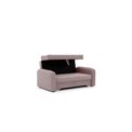 Sofa bed Elaine, Poco 101, pink, H75x155x105cm