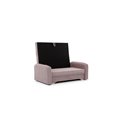 Sofa bed Elaine, Poco 101, pink, H75x155x105cm