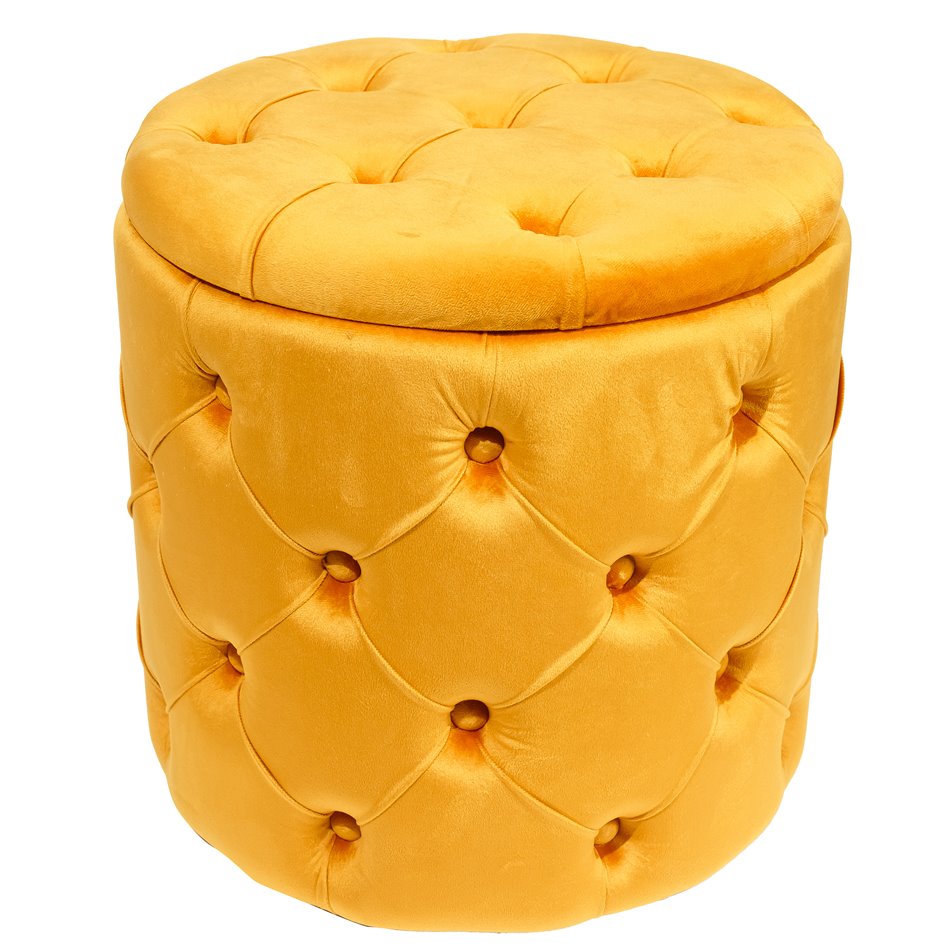 Panipaigaga tumba Mainburg C kuld värvi, samet, 43x43x43cm