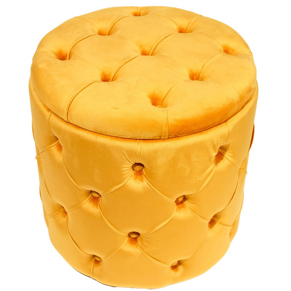 Panipaigaga tumba Mainburg C kuld värvi, samet, 43x43x43cm