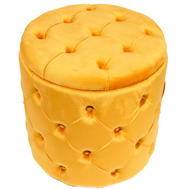 Panipaigaga tumba Mainburg C kuld värvi, samet, 43x43x43cm