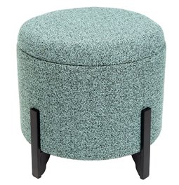 Bench with storage Mafra M, light blue color, 37x37x34cm