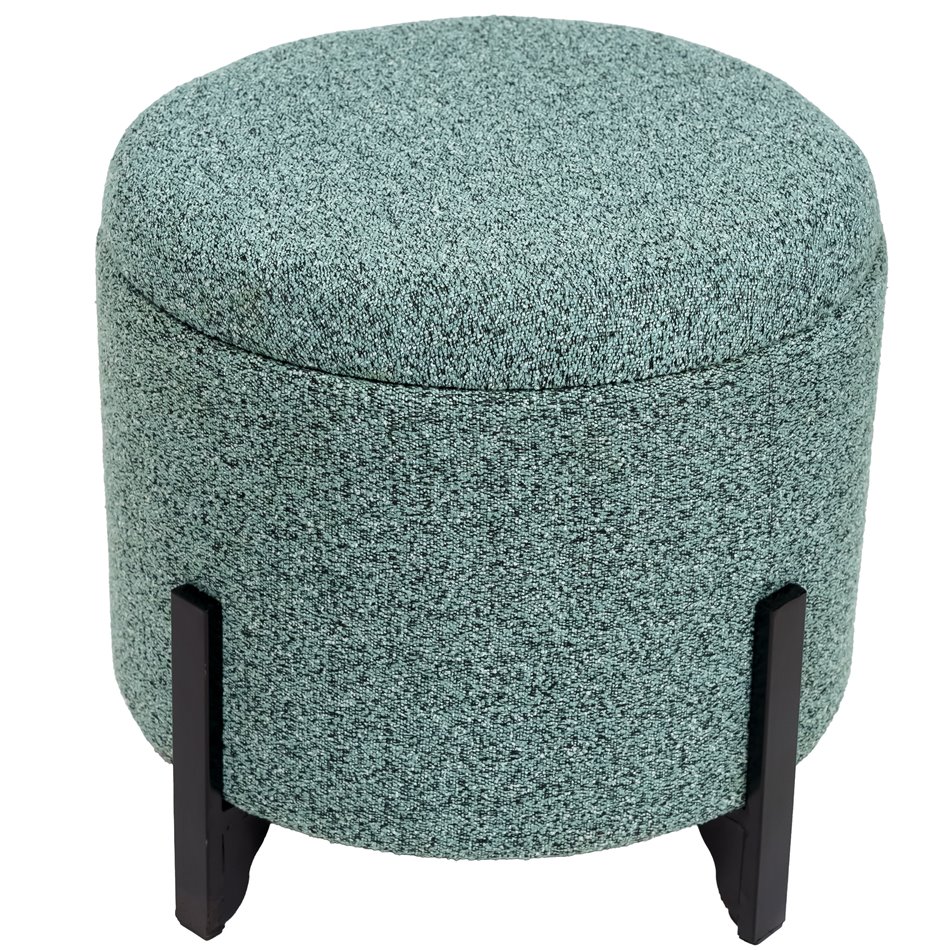 Bench with storage Mafra M, light blue color, 37x37x34cm