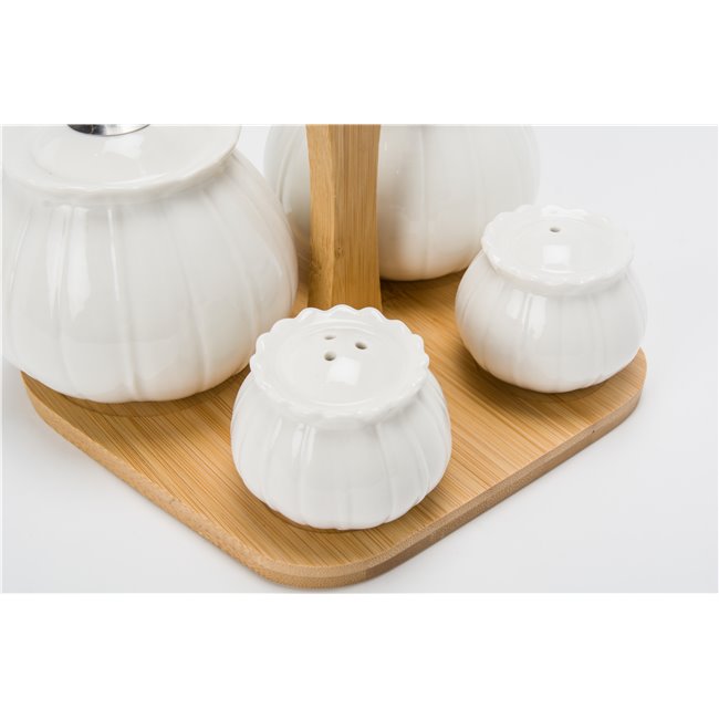 Spices set, porcelain, 20x17x17cm
