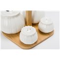 Spices set, porcelain, 20x17x17cm