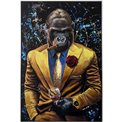 Digital print Gorilla Gentleman, glass, 82,5x122,5 cm