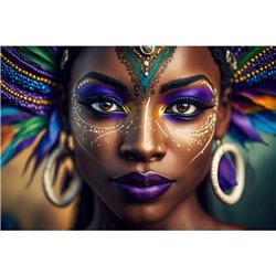 Digitalprint Samba Queen, 80x120cm