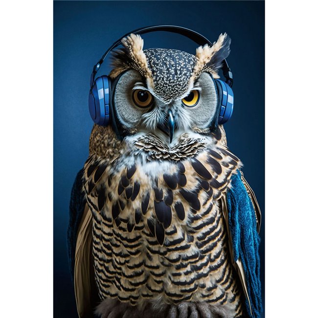 Glass picture Blue Music, 80x120cm