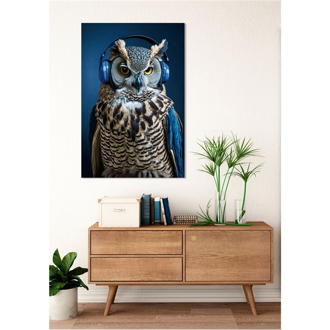 Glass picture Blue Music, 80x120cm