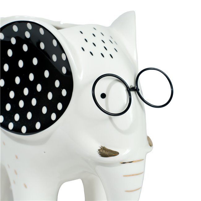 Lillepott Elephant, keraamika, 14x21x18cm