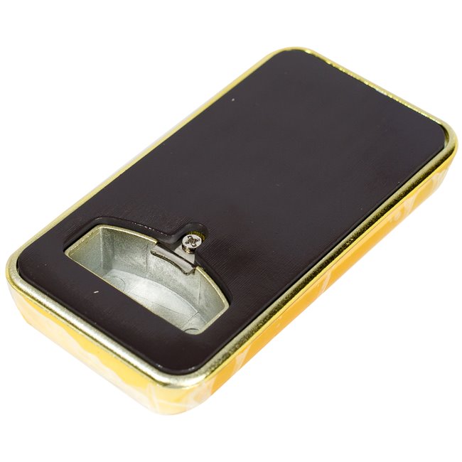 Bottle opener Gold Bar, golden color, H9x5cm