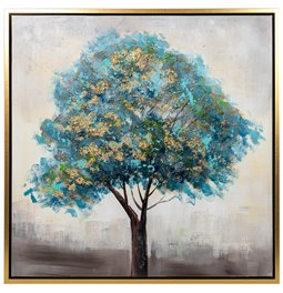 Picture Blue Sakura, 100x100cm